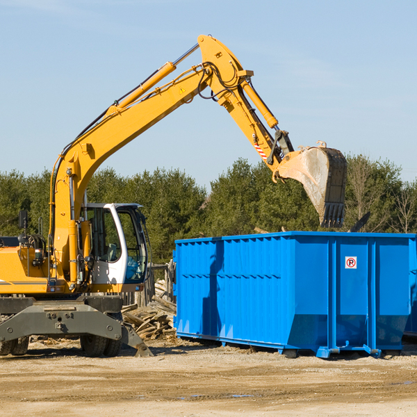 what size residential dumpster rentals are available in Alvan Illinois